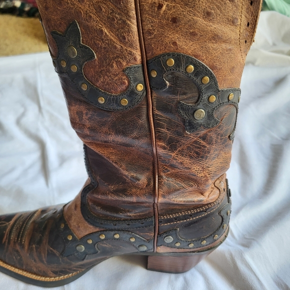 Ariat Rogue Pointed Snipped Toe Cowboy Boots Size 7B Leather - Picture 14 of 16